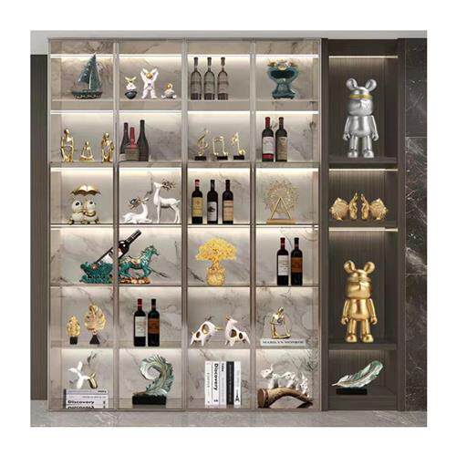 磨砂亚克力透光板层板定制加工酒柜导光板有机玻璃展示架发光隔板