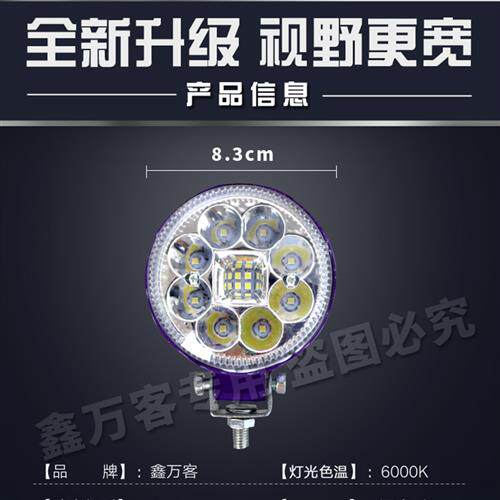 大货车倒车灯改装24v超亮强光散光小太阳led加装12v外置汽车腰灯属于什么档次？