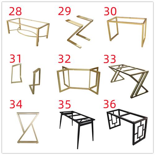 定制岩板桌架支架吧台桌脚办公桌金属脚书桌腿餐台脚茶几底座架子