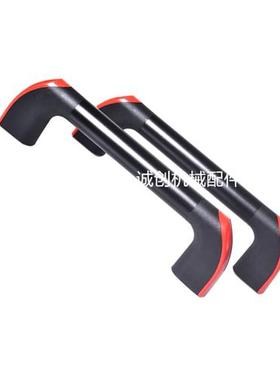 35mm铝合金管状拉手工业五金机械门把手数控机床柜门橙色黑色