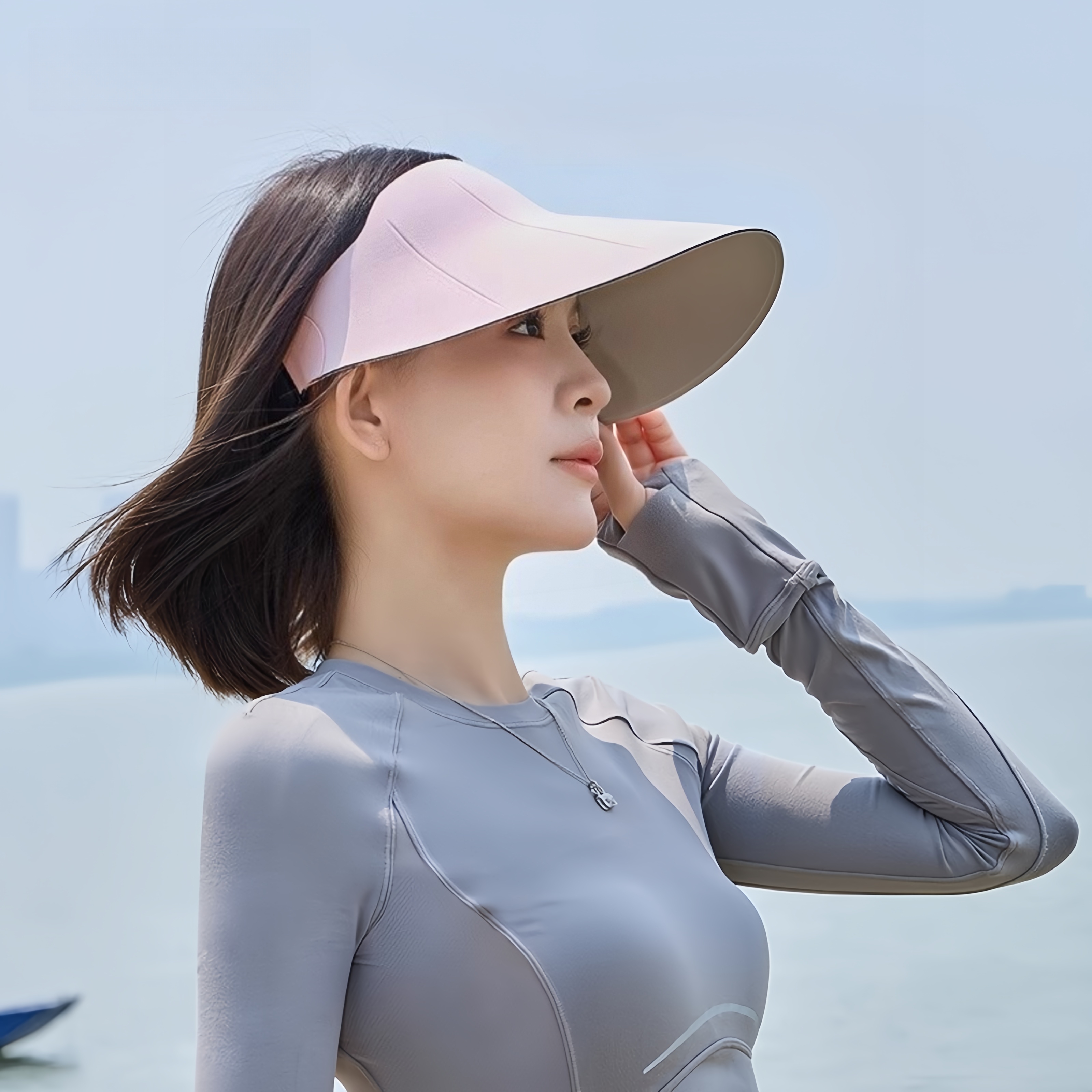 茉寻官防紫外线防晒帽太阳遮阳帽女2025新款夏季无痕女士空顶帽子