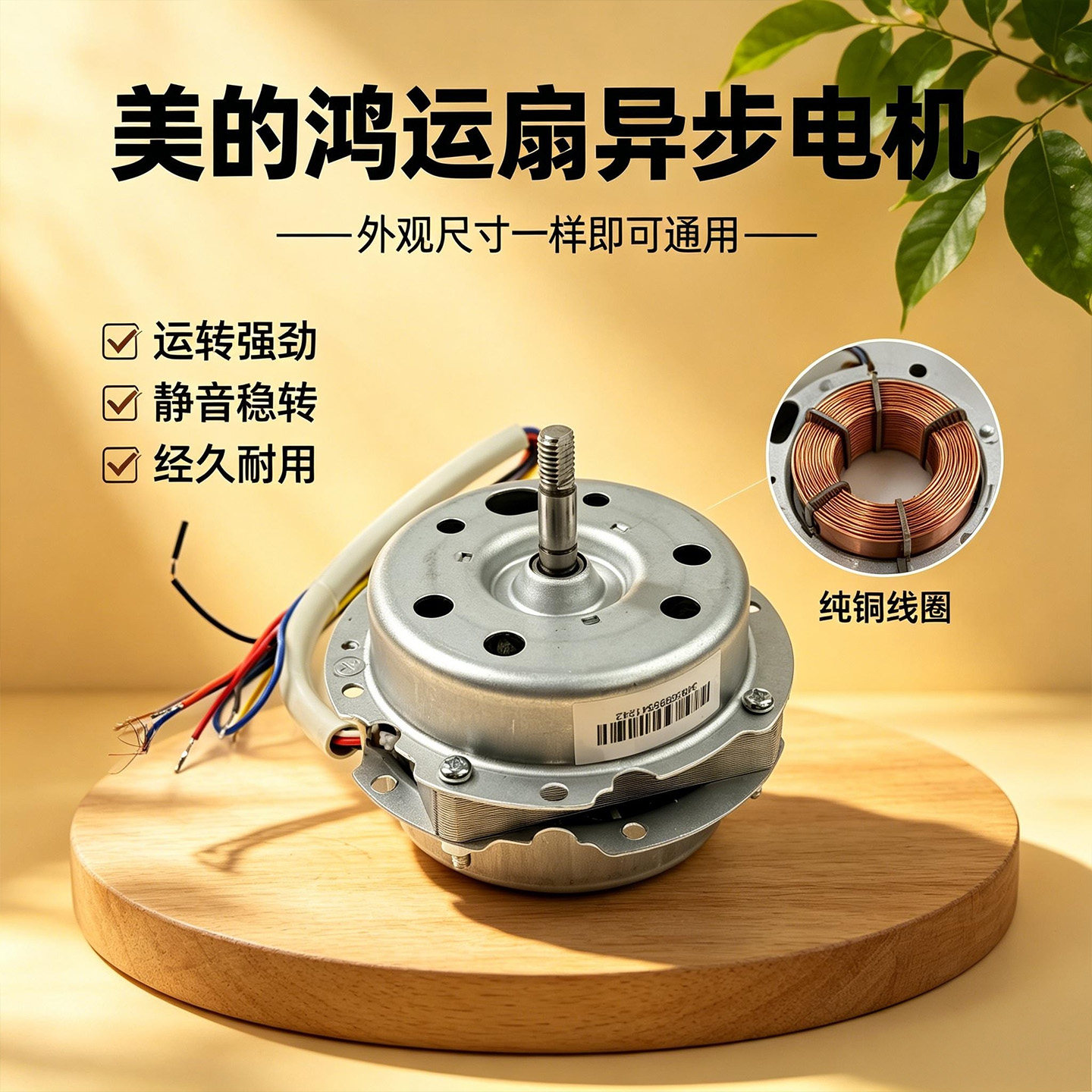 美的电风扇KYT25-15A/13D/10A/15D转页扇电机KYT30-15A原装马达