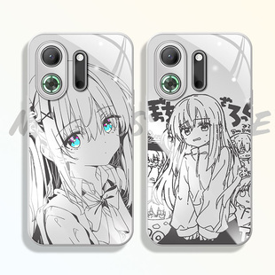 线稿波奇酱适用OPPOk13Turbo手机壳K12S渐变K11X孤独摇滚K10Pro二次元9S高级感新款超火的男全包防摔女玻璃套