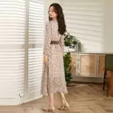 B карликовые цветочные с длинными рукавами игра весна новая V-образная выемка High Waissts