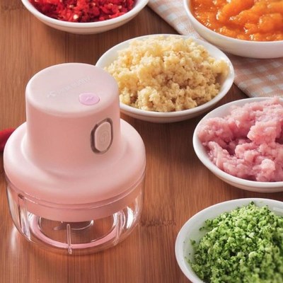 Electric Food Garlic Vegetable Grinder Crusher Press For Nut
