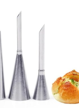 3pcs/set Puff Cream Icing Piping Nozzles Stainless Steel Cup