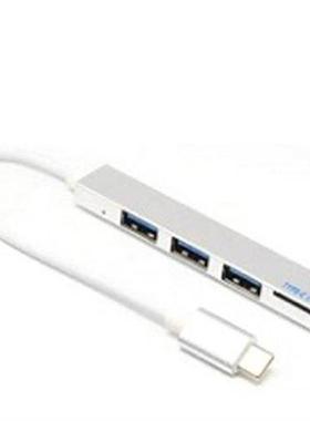 Hub With Card Reader 4-in-1 USB Network Hub USB C To USB