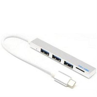 Hub With Card Reader 4-in-1 USB Network Hub USB C To USB