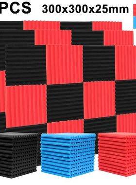 48pack 300x300x25mm Wedge Acoustic Foam Soundproofing