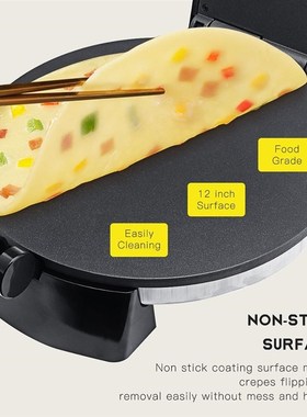 220V 2000W Kitchen Electric Roti Crepe Maker Paratha Chapati