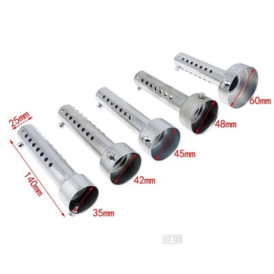 Universal Motorcycle Silver Exhaust Silencer DB Killer Muffl