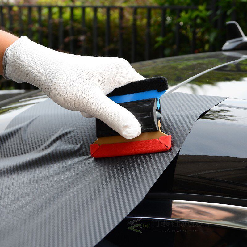 Vinyl Wrap Car Film Magnetic Squeegee 6pcs Scrapper Fabric C