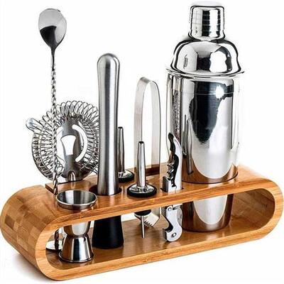 Mixology Bartender Kit: 10-Piece Bar Tool Set with Stylish B