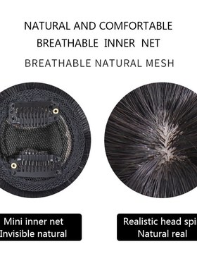 3D Bangs Clip in Hair Extensions Brown Black Synthetic Bangs