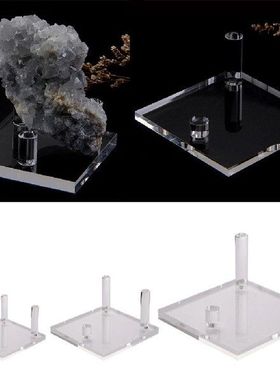 Clear Display Stand for Fossils Minerals Gemstones Rocks