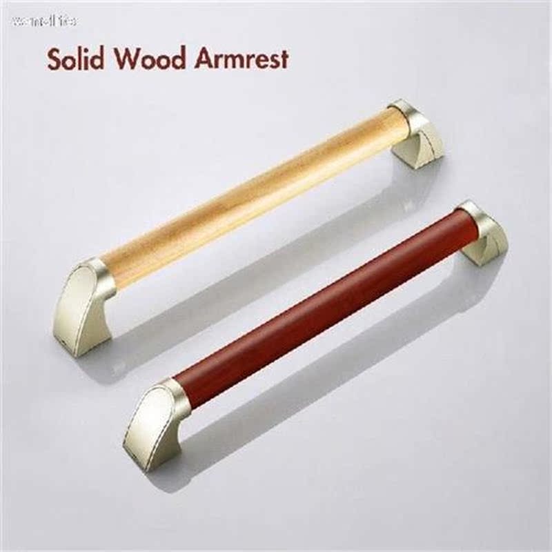 Solid Wood Bathroom Bathtub Safety Armrest Toilet Sanitary