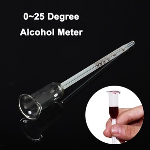 0 To 25 Degree Glass Wine Shaker Alcohol Meter Vinometer Cor