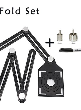 6 Fold Set Construction Angle Measuring Ruler Aluminum Alloy