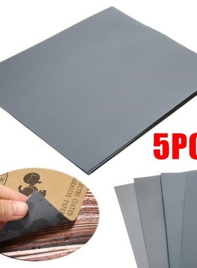 5Pcs Waterproof Sand Papers Wet and Dry Sand Paper Mixed Ass