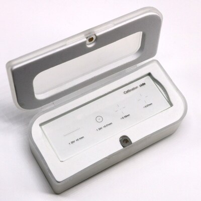 926 0.01mm Microscope Slides Reticle Calibration Slide Ruler