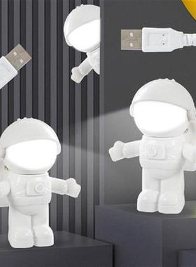 USB Night Light LED Astronaut Nightlight Reading Desk Space