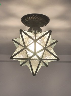 8 inch pentagram hallway aisle light Nordic star light entra