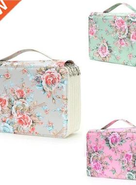 252 Slots Pencil Holder With Zipper Closure Twill Fabric Lar