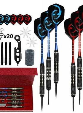 6PCS Professional Steel Tip Darts Aluminum Shaft 28g Dart