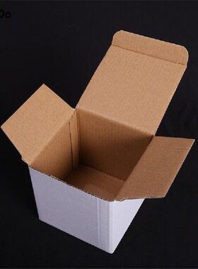 10cm White Corrugated shipping boxes 20pcs blank Packaging