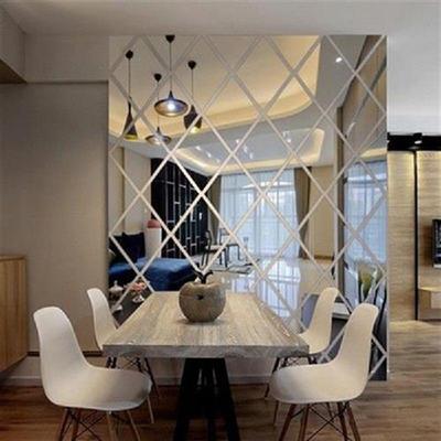 3D Mirrors Diamond Wall Stickers Decal Wall Art Removable