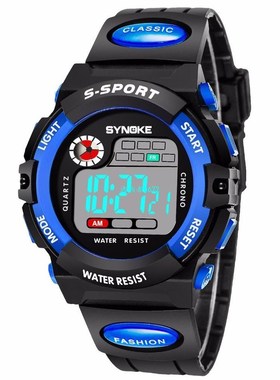 Children LED Digital Sport Watch Kids Watches Boys Girls Stu