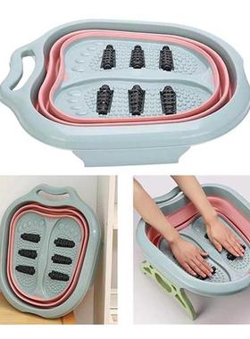 Collapsible Plastic Foot Soaking Tub Bucket Bowl Foot Spa S