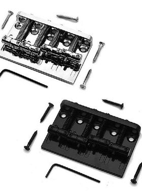 2 Pcs 4 String Hardtail Bass Guitar Bridge For Fender