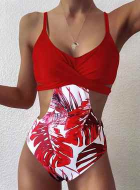 Have heat dissipation swimsuit pure color printing joining