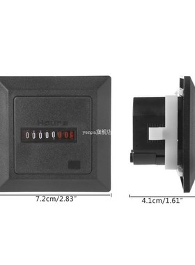 HM-1 Timer Square Counter Digital 0-99999.9 Hour Meter Hourm