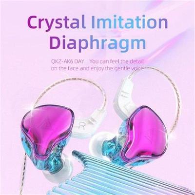QKZ AK6 DAY Earphone Noice Cancelling Heavy Bass