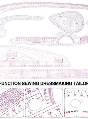 6pcs Plastic French Curve Metric Grading Ruler Marking