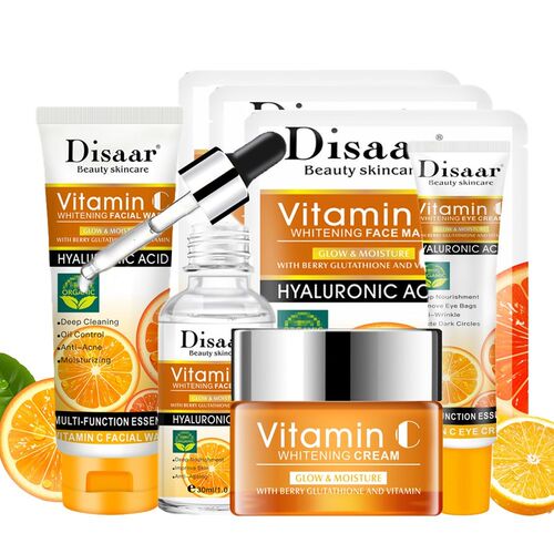 Whitening Cream Skin Care Sets Vitamin C Serum Face Mask Fac