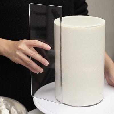 Transparent Cake Cream Scraper Cake Making Scraper Rectangul