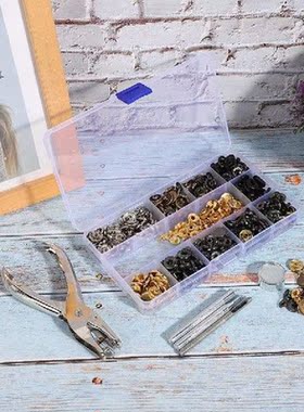 120 Set Round Snap Fastener Kit Canvas Snap Kit 6 Color