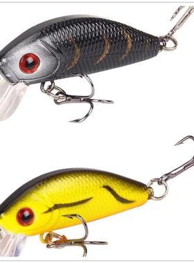 1PCS Minnow Fishing Lure 50mm4.2g Topwater Hard Bait Wobbler