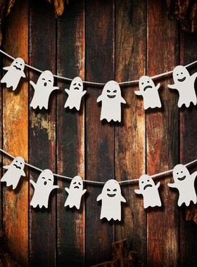 Halloween Party Cute Ghost Garlands Ghost Festival Party DIY
