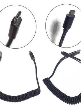 1PC Type C Micro Coiled Cable Wire Mechanical Keyboard GH60