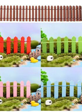 5*90CM Handmade Crafts Wooden Fencing Wood Barrier DIY Mini