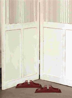 2 Pcs Screen Divider Room Holder Base Curtain Brackets