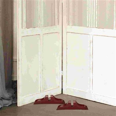 2 Pcs Screen Divider Room Holder Base Curtain Brackets