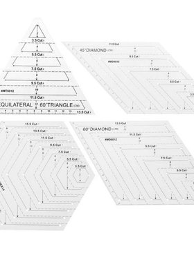 Transparent Acrylic Patchwork Craft Quilting Ruler Cutting R