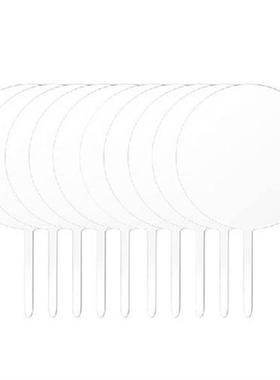 HOT SALE Round Acrylic Cake Toppers Clear Blank Circle DIY