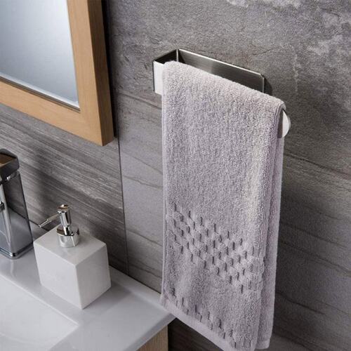 Bathroom Wall-mounted Punch-free Stainless Steel Towel Holde