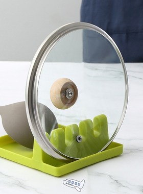 Pot Lid Spoon Holders Fork Spatula Shelf Rack Organizer Plas